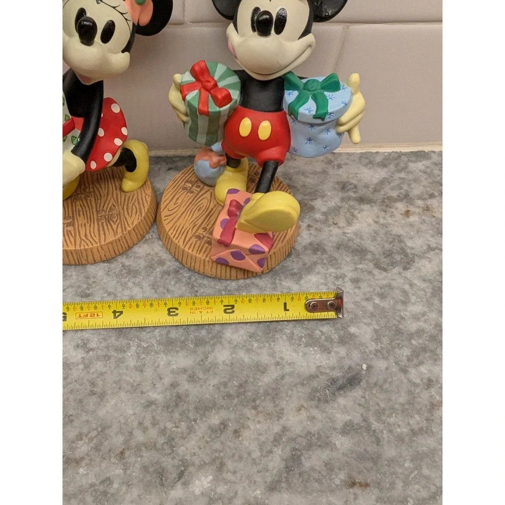VTG Mickey's Season of Song Disney Store Mickey Minnie Mouse‎ Candle Holders